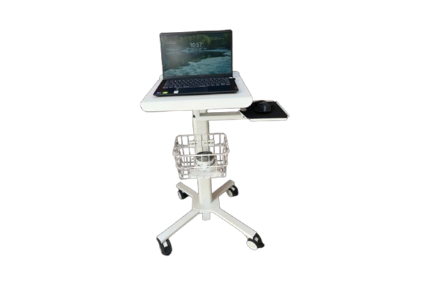 Mobile Cart for Laptop with Mouse Plate